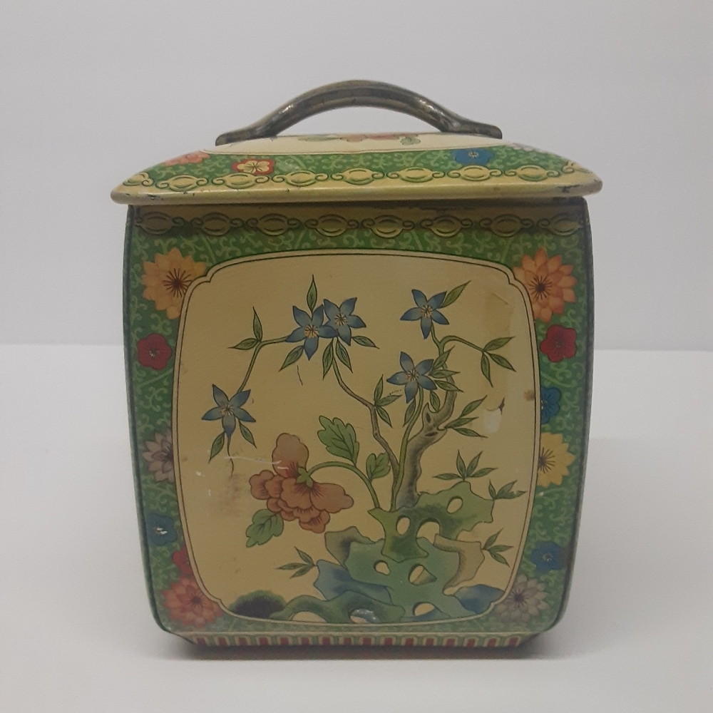 Vintage Flour Tea Canister Tin Japanese